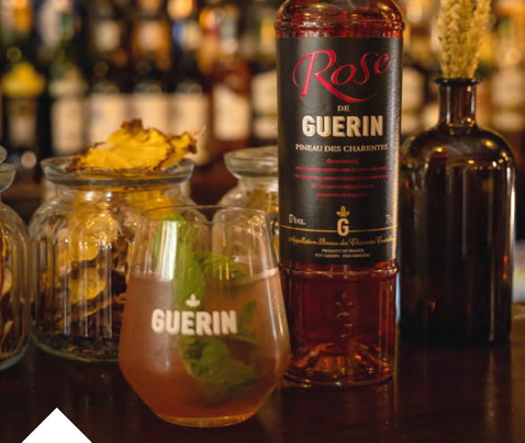 Cocktail Pineau des Charentes Rose - Rosito