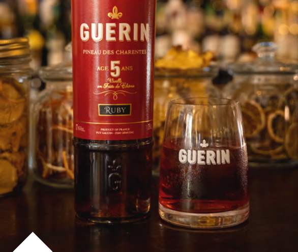 Cocktail Pineau des Charentes Rouge Ruby 5 ans d'âge - Rubini
