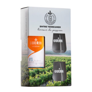 Coffret Cognac VS Guérin 2 ans d’âge + 2 Verres